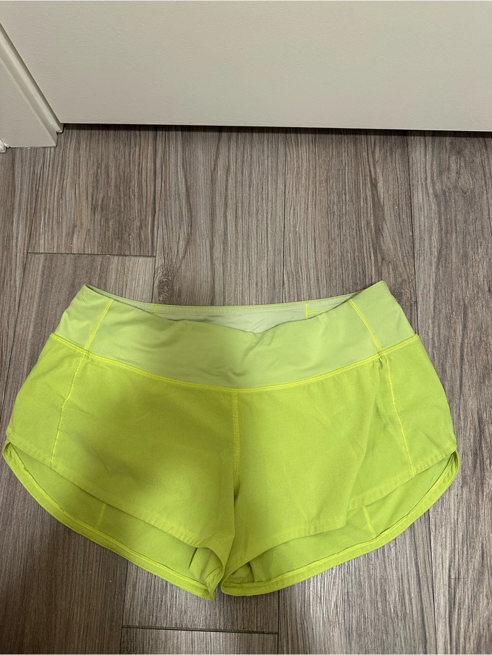 Lululemon Neon Yellow Speed Short